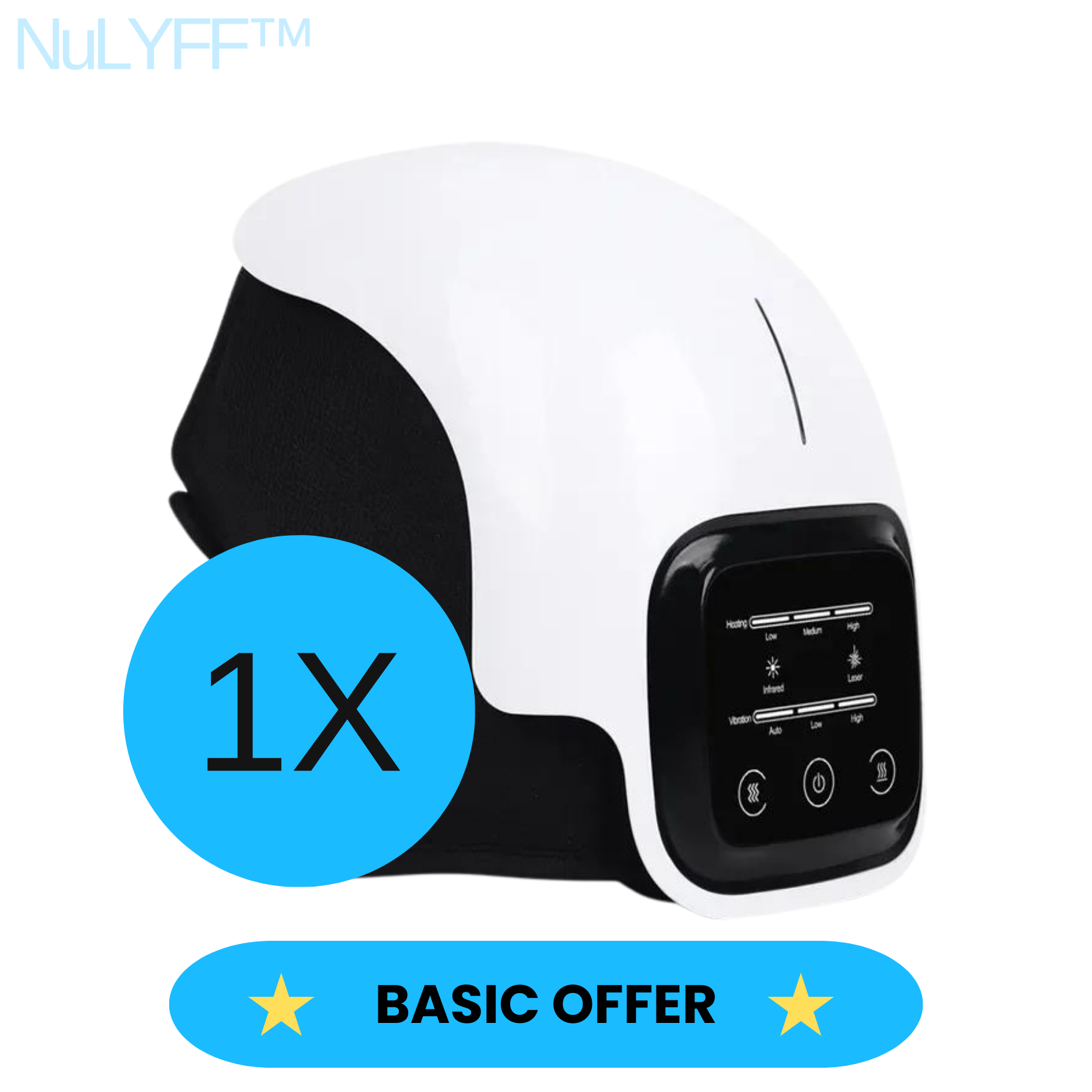 Image of 1X single unit NuLYFF™ Knee Massager basic offer, free shipping, 30 day money back guarantee