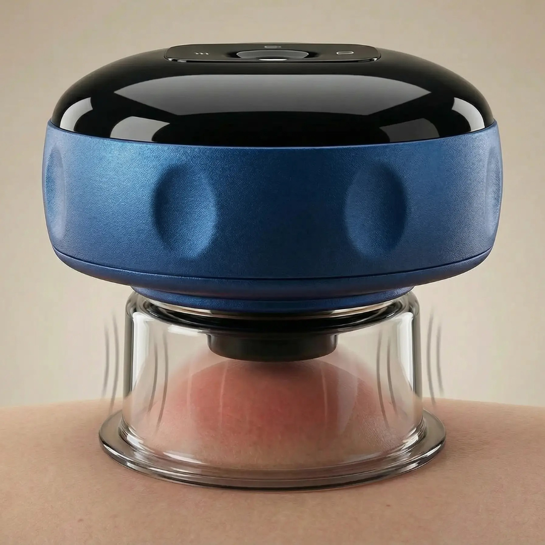 NuLYFF Intelligent Cupper Rhythmic massage mode in action 